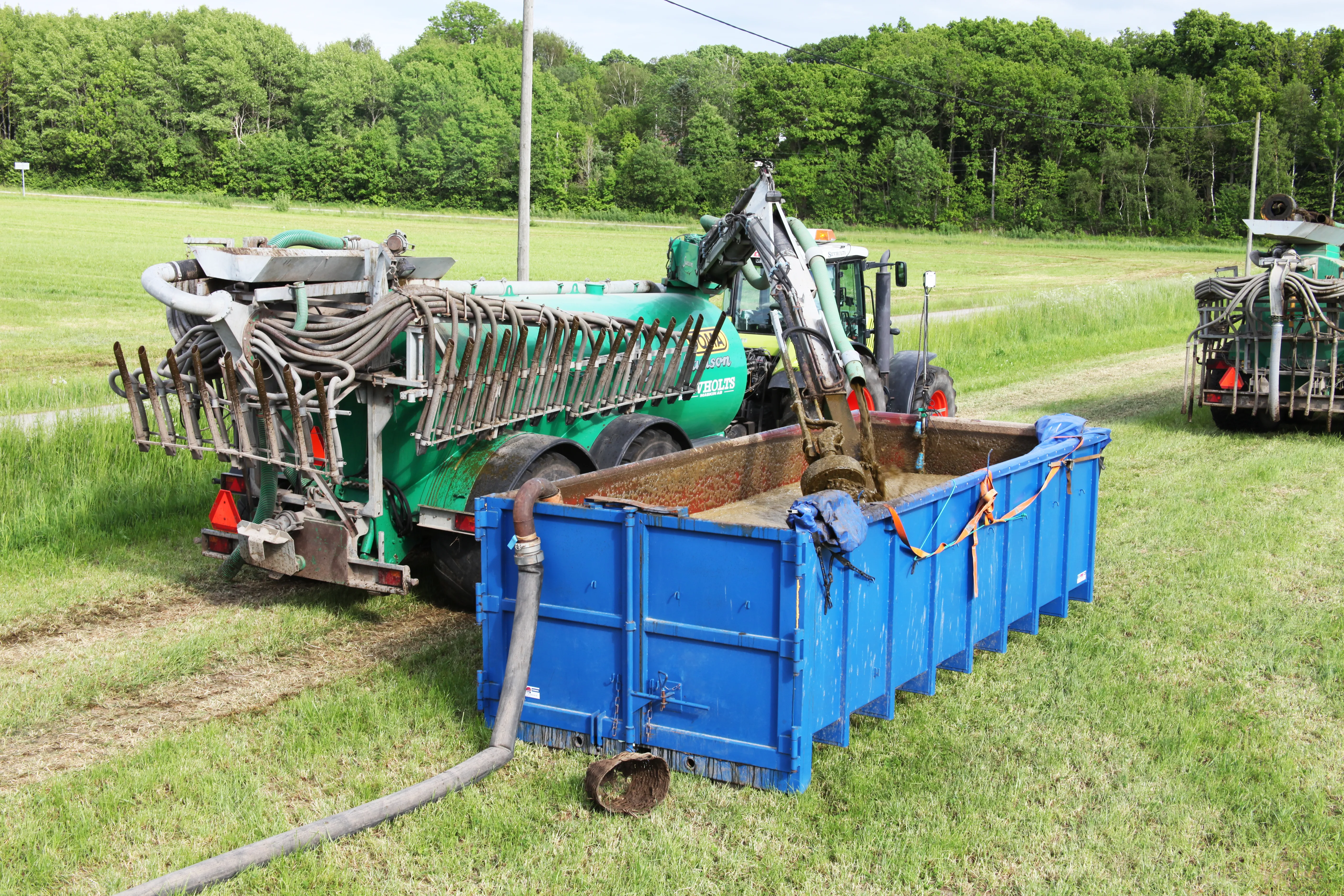 Pumpning till bufferttank